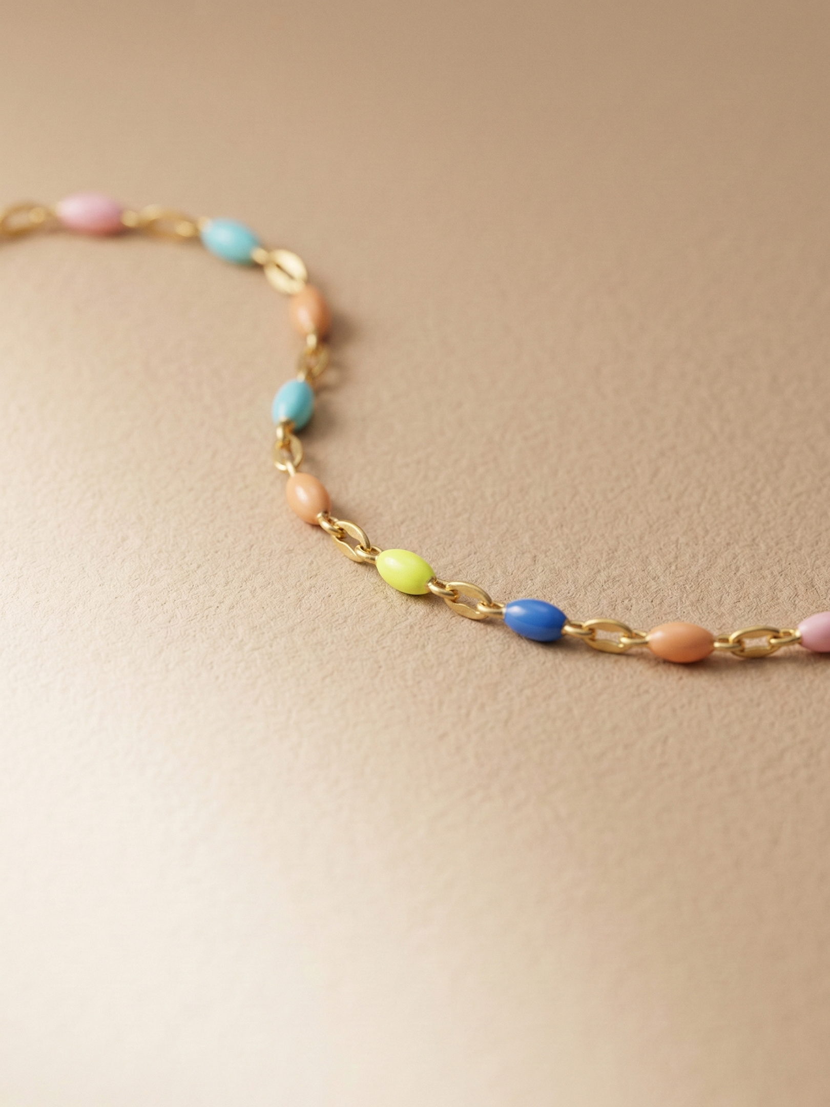 Perles arc-en-ciel- Collier