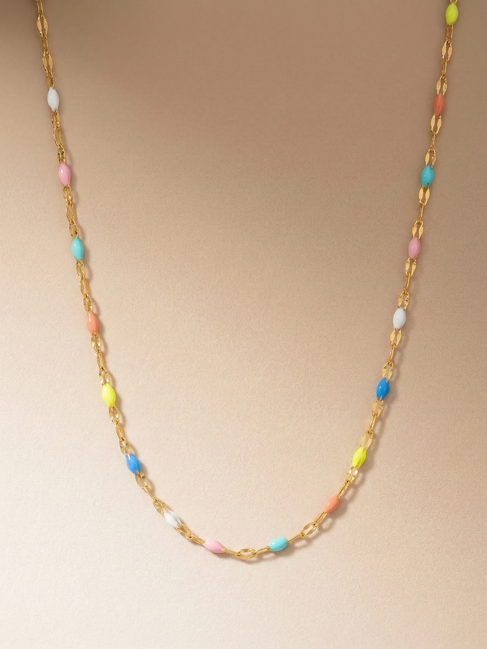 Perles arc-en-ciel- Collier