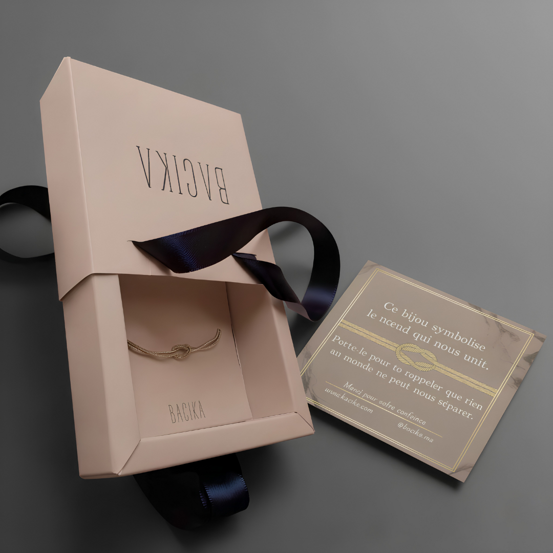 bracelet noeud d’amour coffret maroc